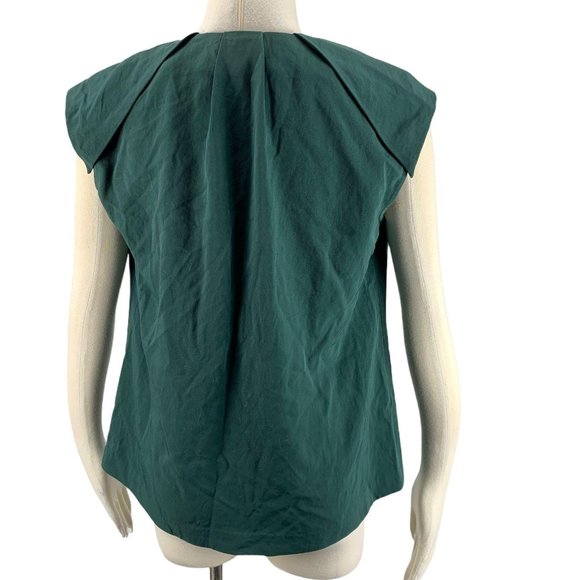 Banana Republic Small Blouse Sleeveless Green Care - Picture 3 of 5